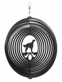 Irish Setter Circle Black Wind Spinner