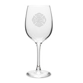 Firefighter 16 oz Classic White Wine Glass