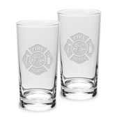 Firefighter 10 oz Classic High Ball Glass - Set of 2