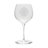 Firefighter Luigi Bormioli 18 oz Titanium Red Wine Glass