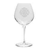 Firefighter Luigi Bormioli 22 oz Titanium Robusto Wine Glass