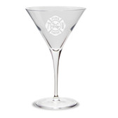 Firefighter Luigi Bormioli 10 oz Titanium Martini Glass