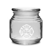 Firefighter 16 oz Patio Jar with Lid