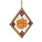 Clemson Tigers Art Glass Ornament