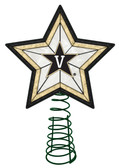 Vanderbilt Commodores Art Glass Tree Topper