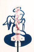 Angel Rain Gauge Blue