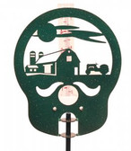Farm Rain Gauge Green