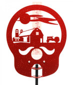 Farm Rain Gauge Red