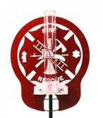 Fire Rescue Rain Gauge Red