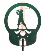 Golfer - Male Rain Gauge Green