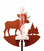 Moose Rain Gauge Copper