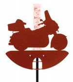 Motorcycle - Full Dressed Rain Gauge Copper