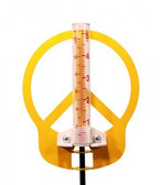 Peace Sign Rain Gauge Yellow