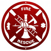 Fire Rescue 12 Inch Scenic Sign