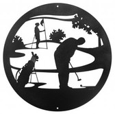 Golfer 24 Inch Scenic Sign