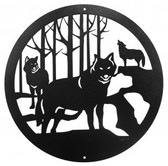 Wolf 12 Inch Scenic Sign