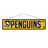 Pittsburgh Penguins Sign 4x17 Wood Avenue Design