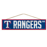 Texas Rangers Sign 4x17 Wood Avenue Design