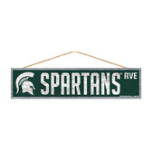 Michigan State Spartans Sign 4x17 Wood Avenue Design