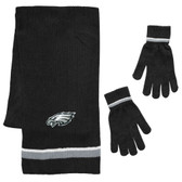 Philadelphia Eagles Scarf and Glove Gift Set Chenille