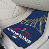 Boston Red Sox 2018 World Series Champions 2-piece Carpeted Cat Mats 18"x27"