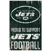 New York Jets Sign 11x17 Wood Proud to Support Design