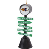 Baltimore Ravens Ornament Fan Crossing Design