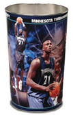 Minnesota Timberwolves Wastebasket 15 Inch Kevin Garnett Design