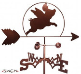 FLYING PIG Garden Weathervane
