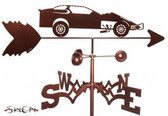 MODIFIED RACE CAR Garden Weathervane