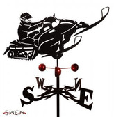 FARRELL - SNOWMOBILE Garden Weathervane