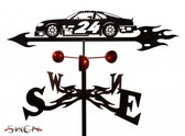 FARRELL - STOCK CAR #24 Garden Weathervane