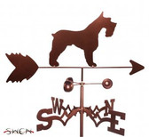 SCHNAUZER Garden Weathervane
