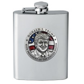 Donald Trump w/ Flag Flask