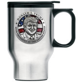 Donald Trump w/ Flag Travel Mug