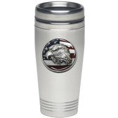 Eagle Head w/ Flag Thermal Drink