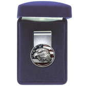Eagle Head w/ Flag Money Clip