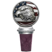 Eagle Head w/ Flag Bottle Stopper