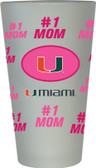 Miami Hurricanes #1 Mom Pint Glass