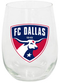 Dallas FC 15oz Stemless Wine Glass