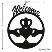 CLADDAGH Welcome Sign