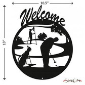 GOLFER Welcome Sign