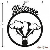 HOT AIR BALLOON Welcome Sign