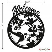 HUMMINGBIRD Welcome Sign