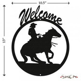 REINING HORSE Welcome Sign