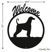 AFGHAN HOUND Welcome Sign