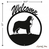 BERNESE MOUNTAIN DOG Welcome Sign