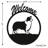 BORDER COLLIE Welcome Sign