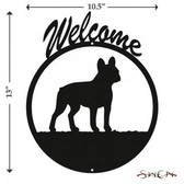 FRENCH BULLDOG Welcome Sign
