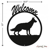GERMAN SHEPHERD Welcome Sign